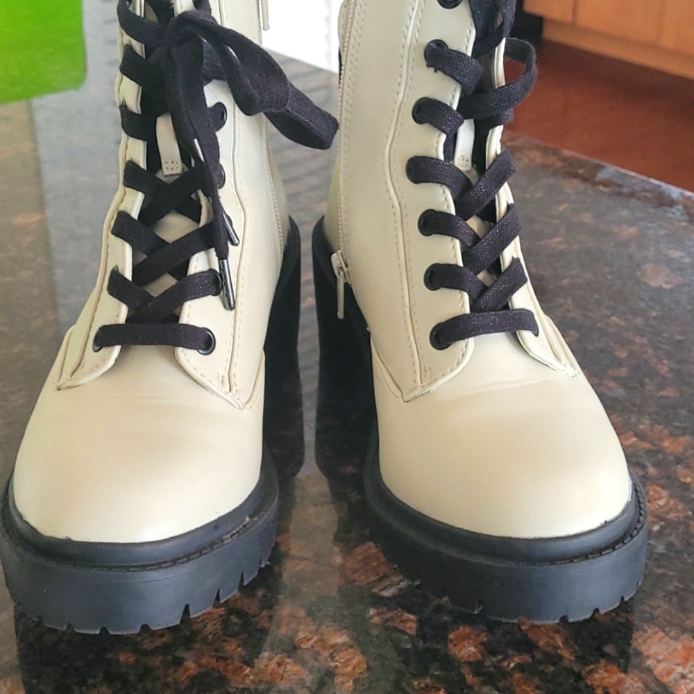 Brie combat bone boots. Targets Universal Thread